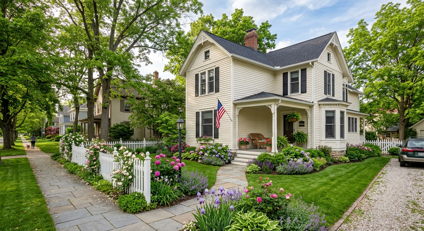Northville Township estate landscape